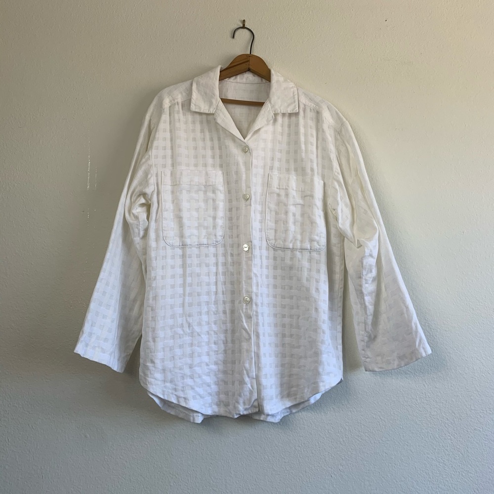 White Weaved Shirt